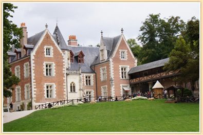 Exterior of Chateau du Luce Loire Valley France