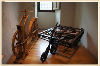 Leonardo da Vinci's Model Bike at Chateau du Luce Loire Valley France