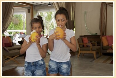 Girls at Four Seasons Maldives